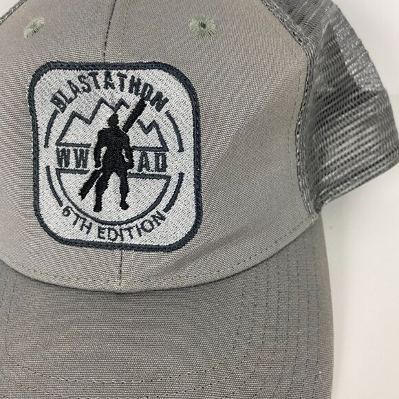 NWT Patagonia Hat Blastathon 5th Edition WWAD Snapback Logo Trucker Cap Gray - Picture 7 of 13
